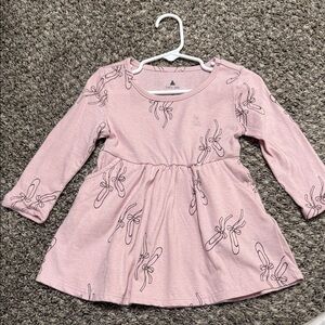 Pink Long-Sleeve Kids Dress Baby Gap 18-24 month